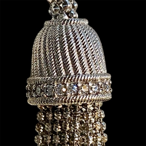 Judith Ripka sterling silver lariat necklace made in Italy - Picture 2 of 8